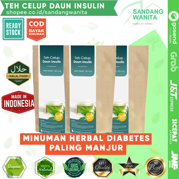 OBAT DIABETES TEH DAUN INSULIN YAKON HERBAL PREMIUM KUALITAS JAMINAN TERBAIK