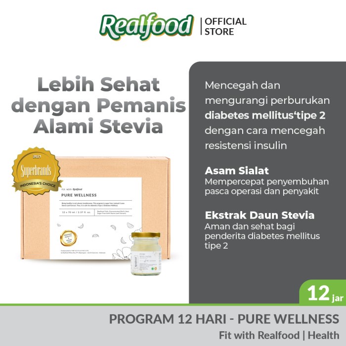 

(BISA COD) Realfood Pure Wellness Minuman Sarang Burung Walet + Daun Stevia