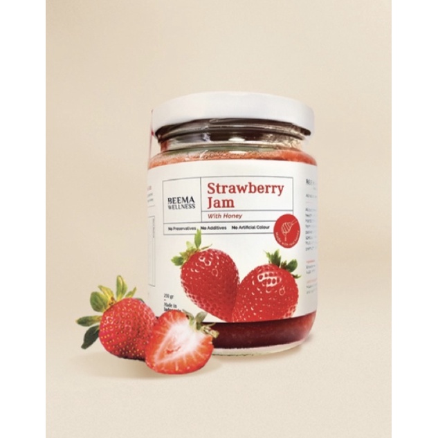 

Beema Wellness Honey Strawberry Jam / Madu Selai Roti Premium