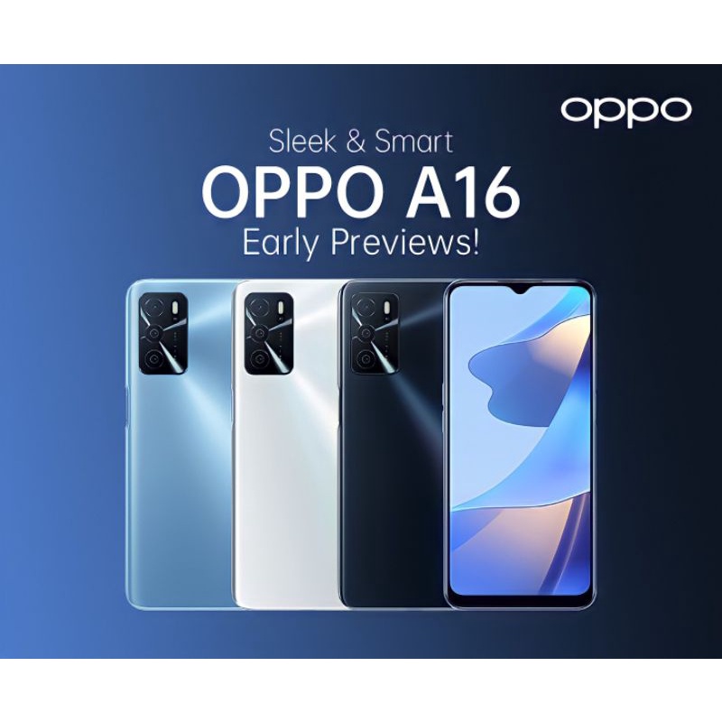 Oppo A16 ram 3/32gb garansi resmi original baru(new) indonesia 100% original