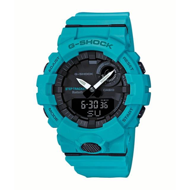 Jam Casio G-Shock Bluetooth Type GBA-800-2A2 Original / Warna Biru Tosca / Casio Gshock GBA 800 2A2
