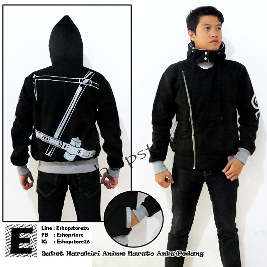 Jaket Harakiri Anime Naruto Obito Rikudou Hitam