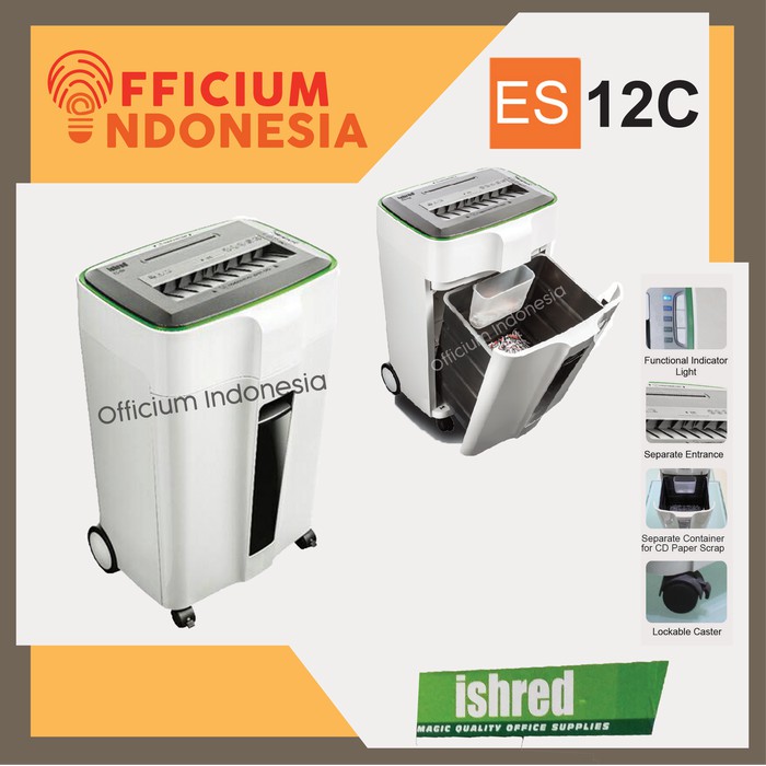 

Shredder iShred ES-12C Cross Cut Penghancur Pencacah Kertas CD Kartu Limited