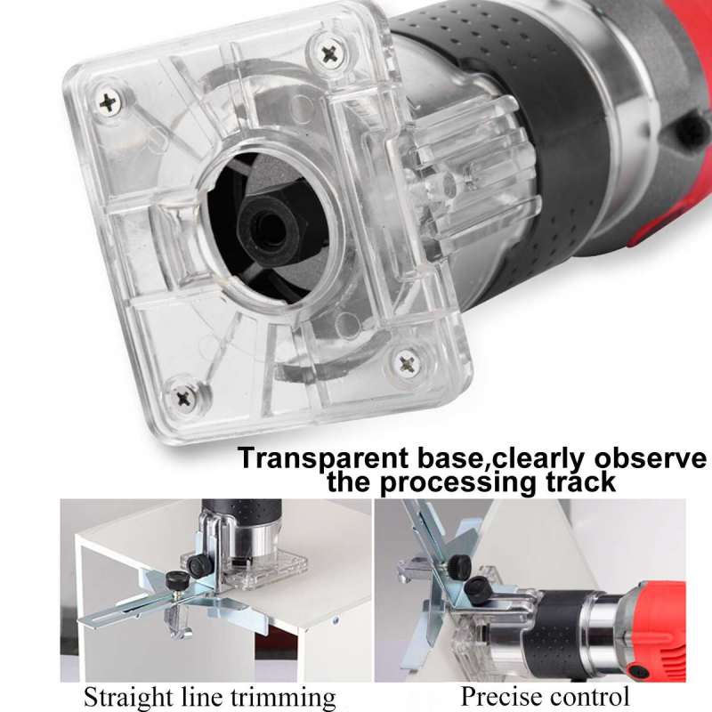 Mesin Profil Router Mailtank Wood Trimmer 6mm 1/4 Inchi Mesin Router Profil List Kayu Trimer Ruter Set