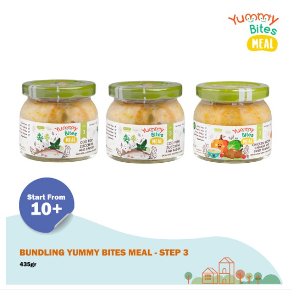 Bubur Bayi Siap Santap Yummy Bites Meal Baby Food Jar Makanan Mpasi Bayi