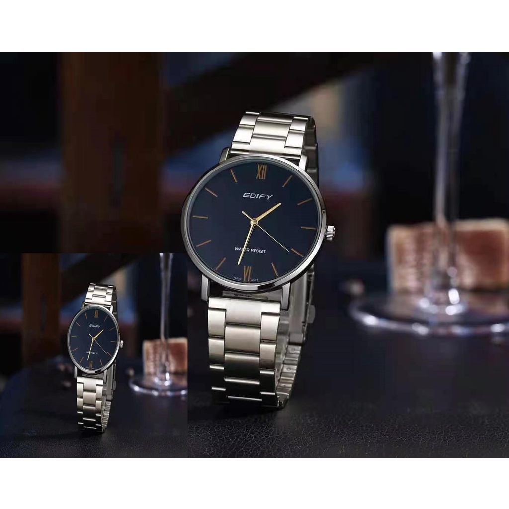 Jam Tangan Couple Pasangan/EDIFY Rantai 5118