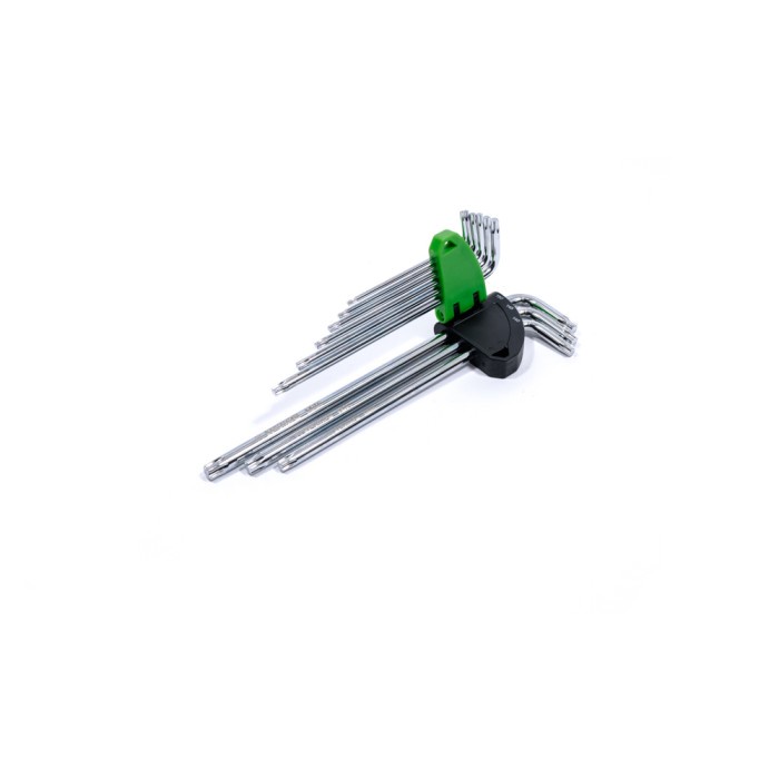 TEKIRO SET KUNCI L TORX TANPA LUBANG 9 PCS /KUNCI L BINTANG SET