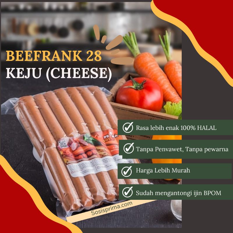 

KEJU - Beefrank isi 30 sosis enak sosis prima langsung harga pabrik sehat dan halal