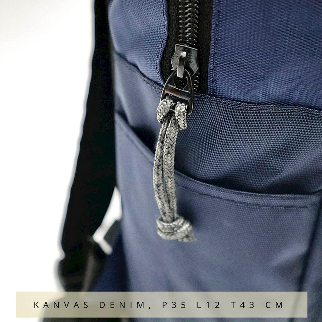 COD in aja Ma bro Free Ongkir ransel Distro Premium dua warna murah merk lokal buat sekolah jalan kanvas tebal