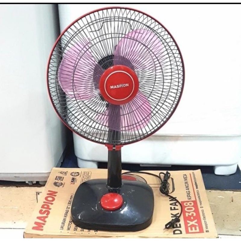 Desk Fan MASPION EX-308 Kipas Angin Meja Duduk Ex 308