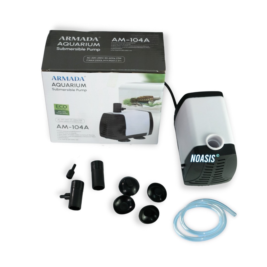 POMPA AQUARIUM CELUP WATER PUMP ARMADA AM 104 A AM-104A LOW WATT NOASIS