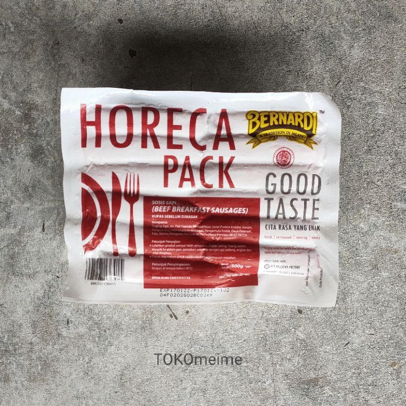 

BERNARDI HORECA CL BREAKFAST SAUSAGE 500GR / Enak Sosis Sapi premium