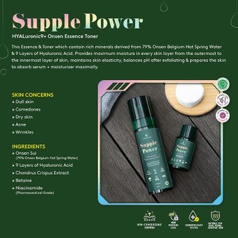 (SHARE &amp; FULL) Somethinc Supple Power Hyaluronic9+ Onsen Essence Toner