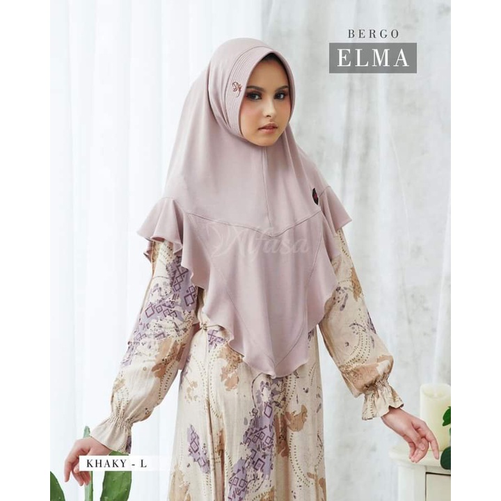 COD ✔️ TERBARU BERGO ELMA BY ALFASA HIJAB | KERUDUNG INSTAN VARIASI REMPEL | HIJAB DAILY ORI ALFASA