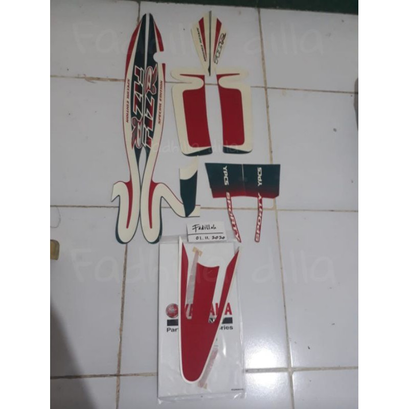 striping Lis list stiker sticker graphic setriping f1zr fisr fiser Caltex original full set