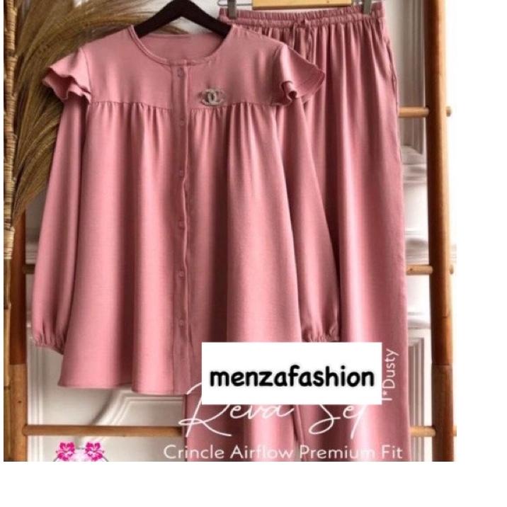 ← Crinkle Airflow LD 110 Reva set / Setelan polos crinkle / One set reva / Setcel reva polos crinkle