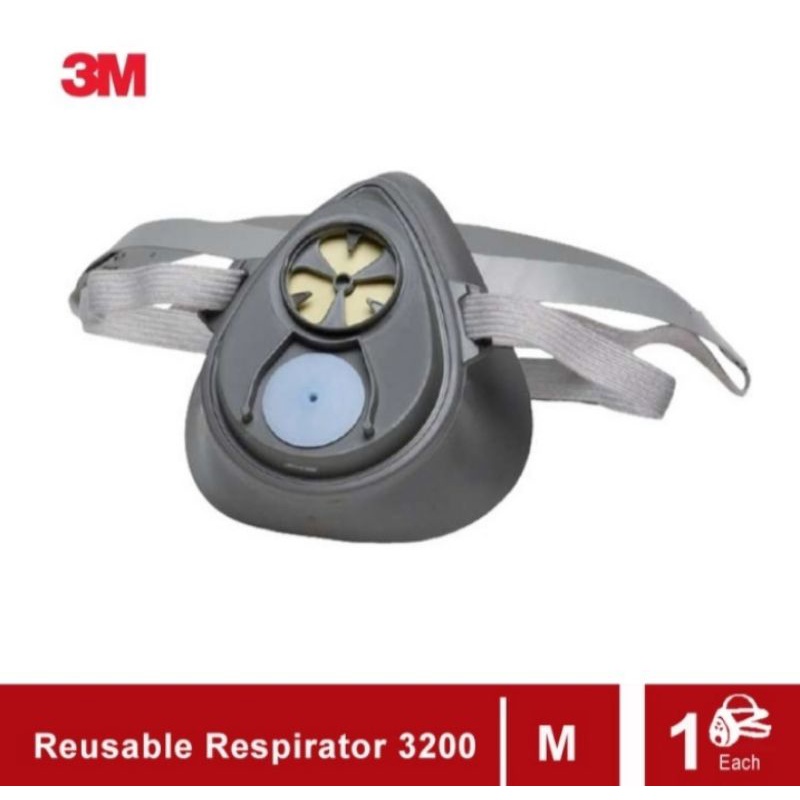Masker 3M 3200 Reusable  Half Face Mask 3200 / Masker Safety