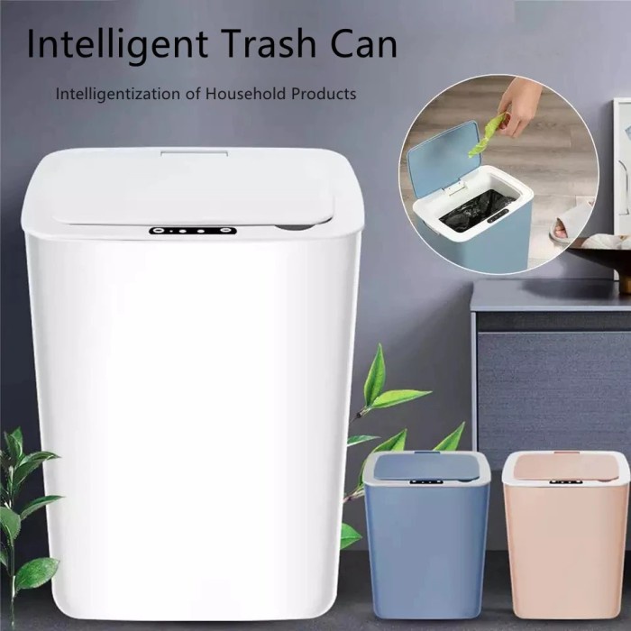 Tempat Sampah Otomatis Smart Trash Can Motion Sensor Dustbin 14L