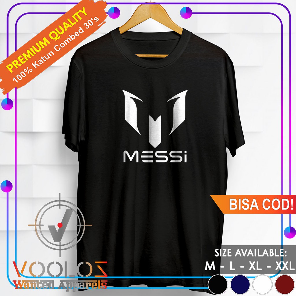 Kaos Bola Futsal Baju Distro Original Tshirt Pria Dewasa Branded Cowok Keren Kekinian Import Messi
