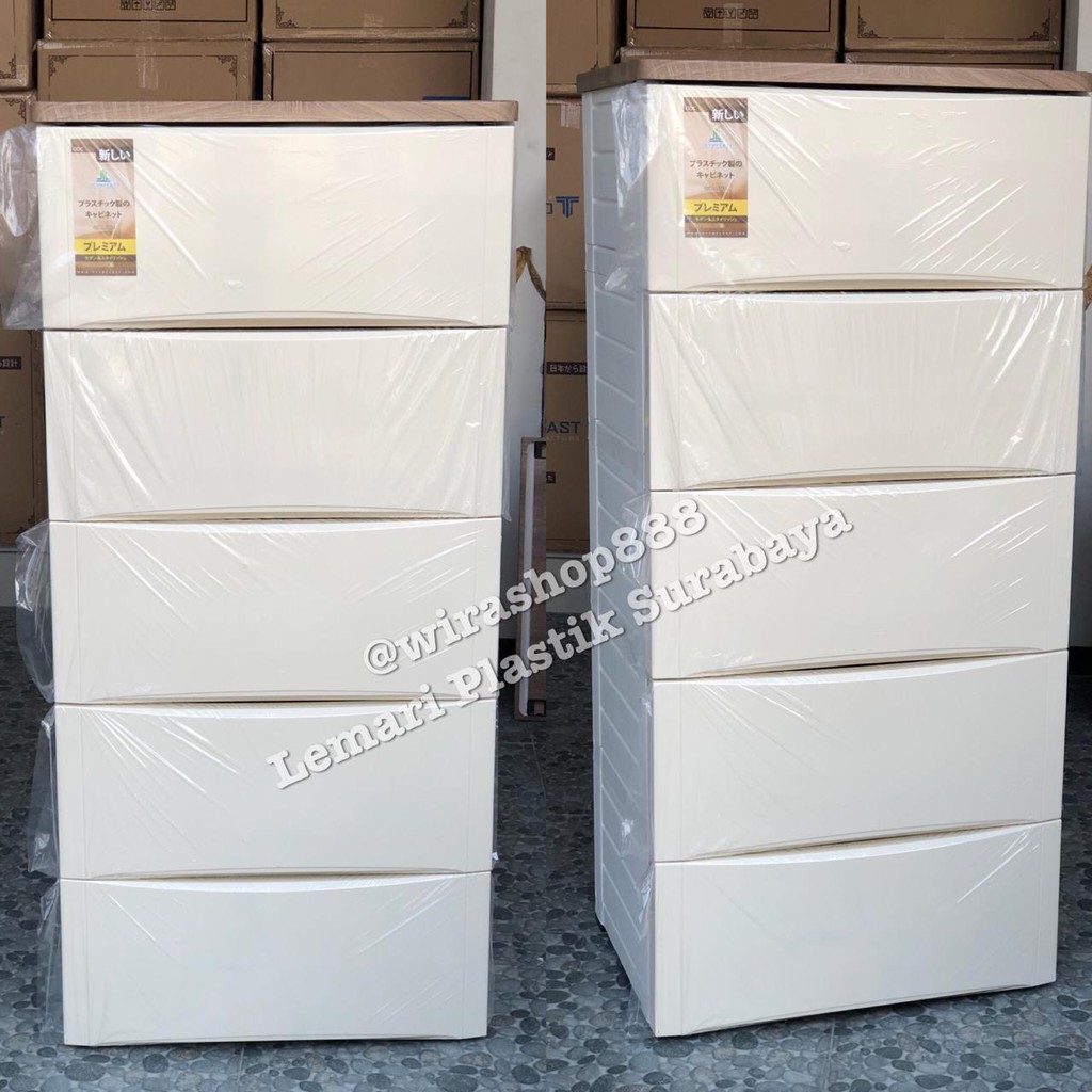 Lemari PLastik Drawer Olymplast ODC 05 minimalis Link Khusus Luar Kota