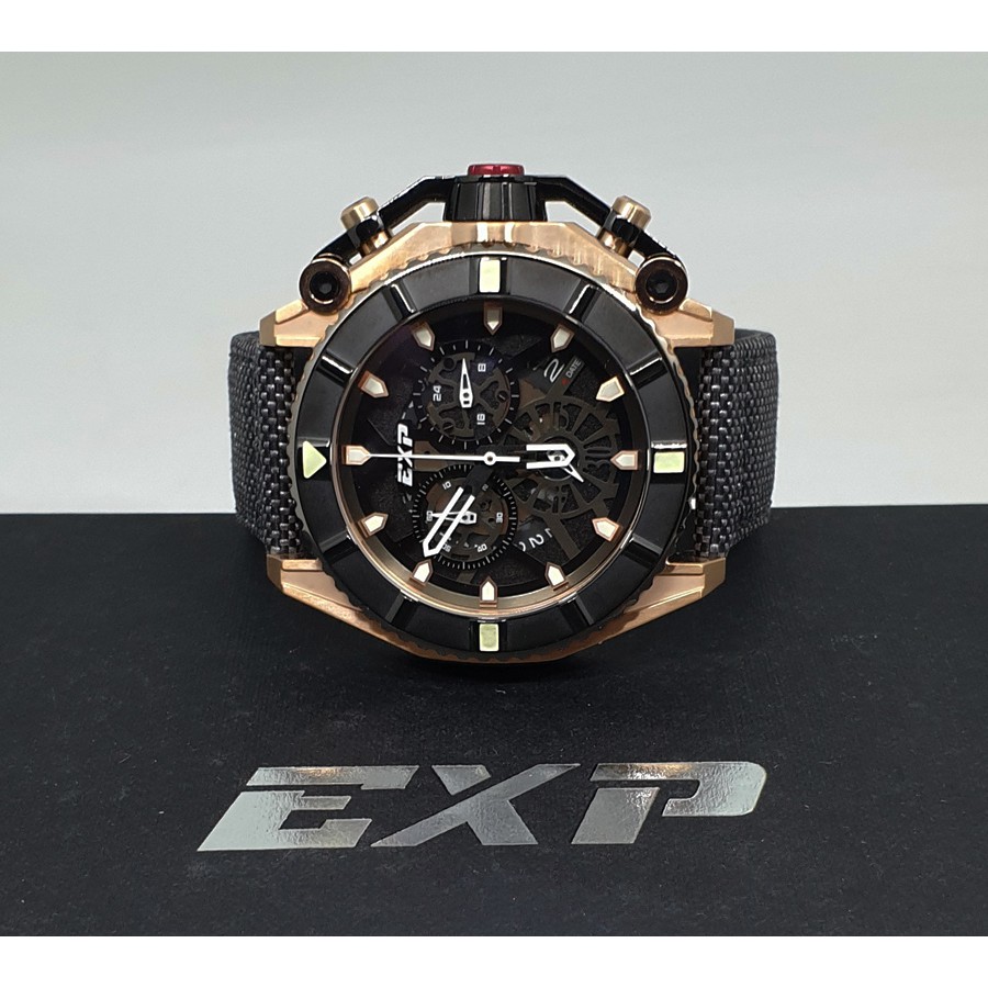 Expedition EXP3009 Rosegold Black, Jam Tangan Pria, Original
