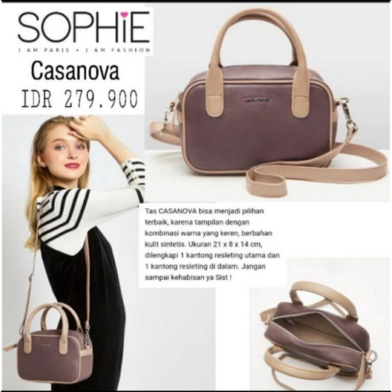 TAS CASANOVA SOPHIE MARTIN PARIS OFFICIAL PROMO SELEMPANG WANITA WOMAN BAG