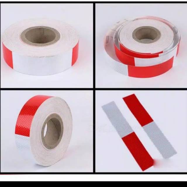 

STICKER REFLECTOR MERAH PUTIH 1 × 5CM