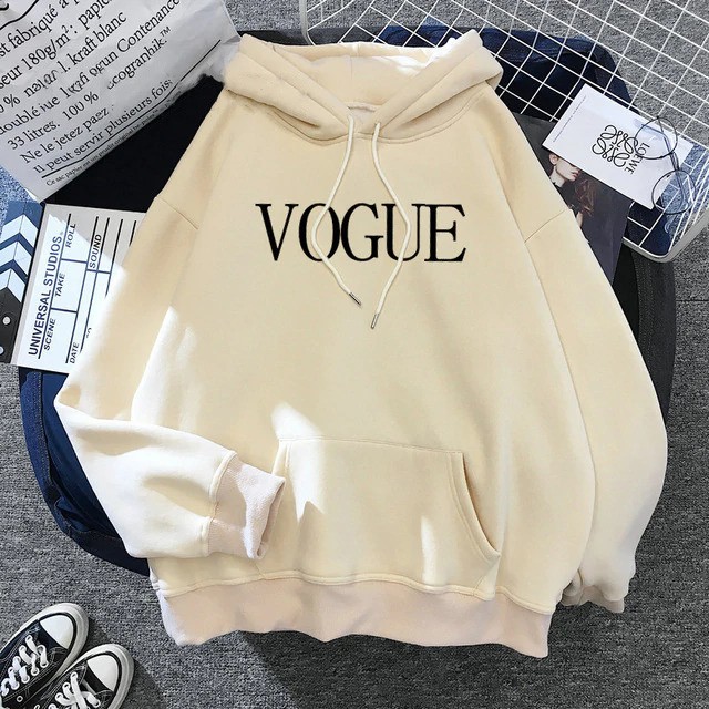 Modis Fashion Sweater Hoodie wanita Lengan Panjang  Babyterry VOGUE -Coksu