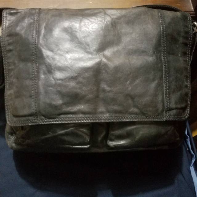 Tas fossil mesengger kulit jadul (PL)