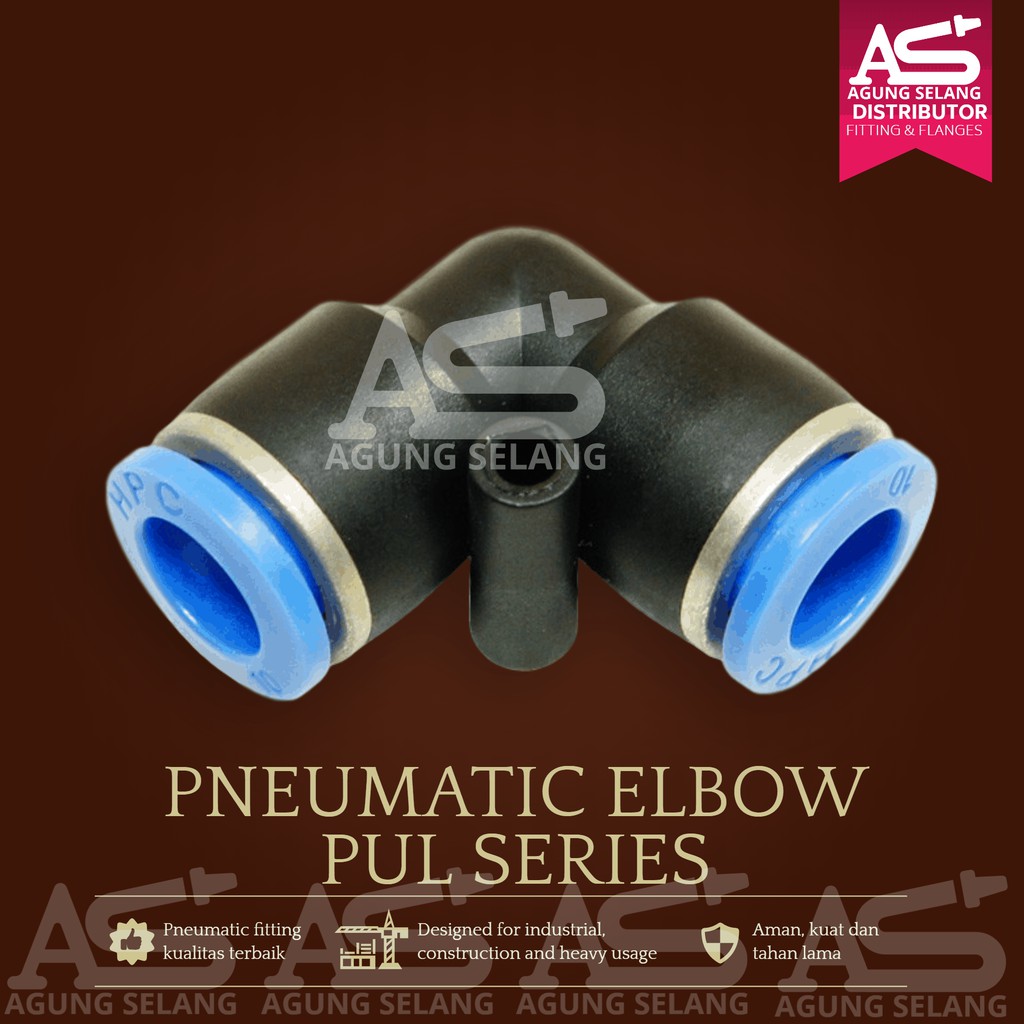 Sambungan Selang Tubing PUL 06 Fitting Pneumatic PUL06- 6mm