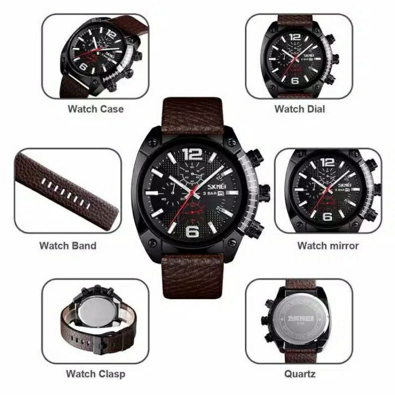 Jam Skmei 9190 original bergaransi free carton box
