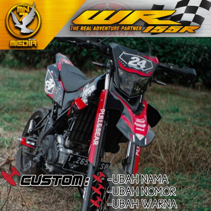 DECAL STIKER YAMAHA WR 155R~decal sticker yamaha wr 155r~Decal WR 155 Full Body~Dekal Supermoto