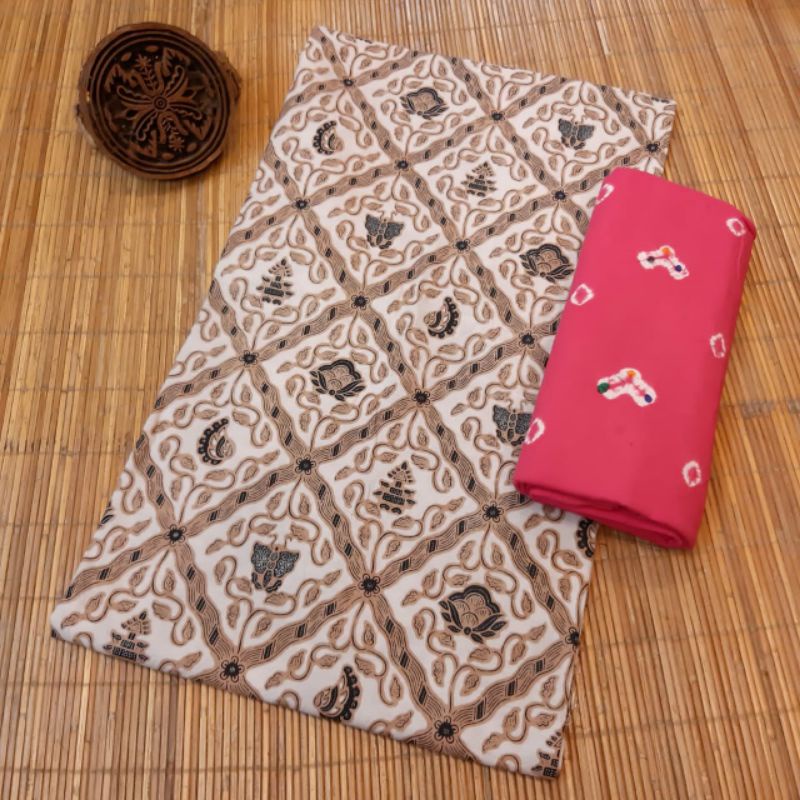 Kain Batik lawasan Solo motif sidomukti putih