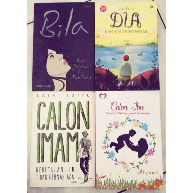 Novel Wattpad Set 4 Buku Bila Dia Calon Imam - Laini Laitu Alyaaa