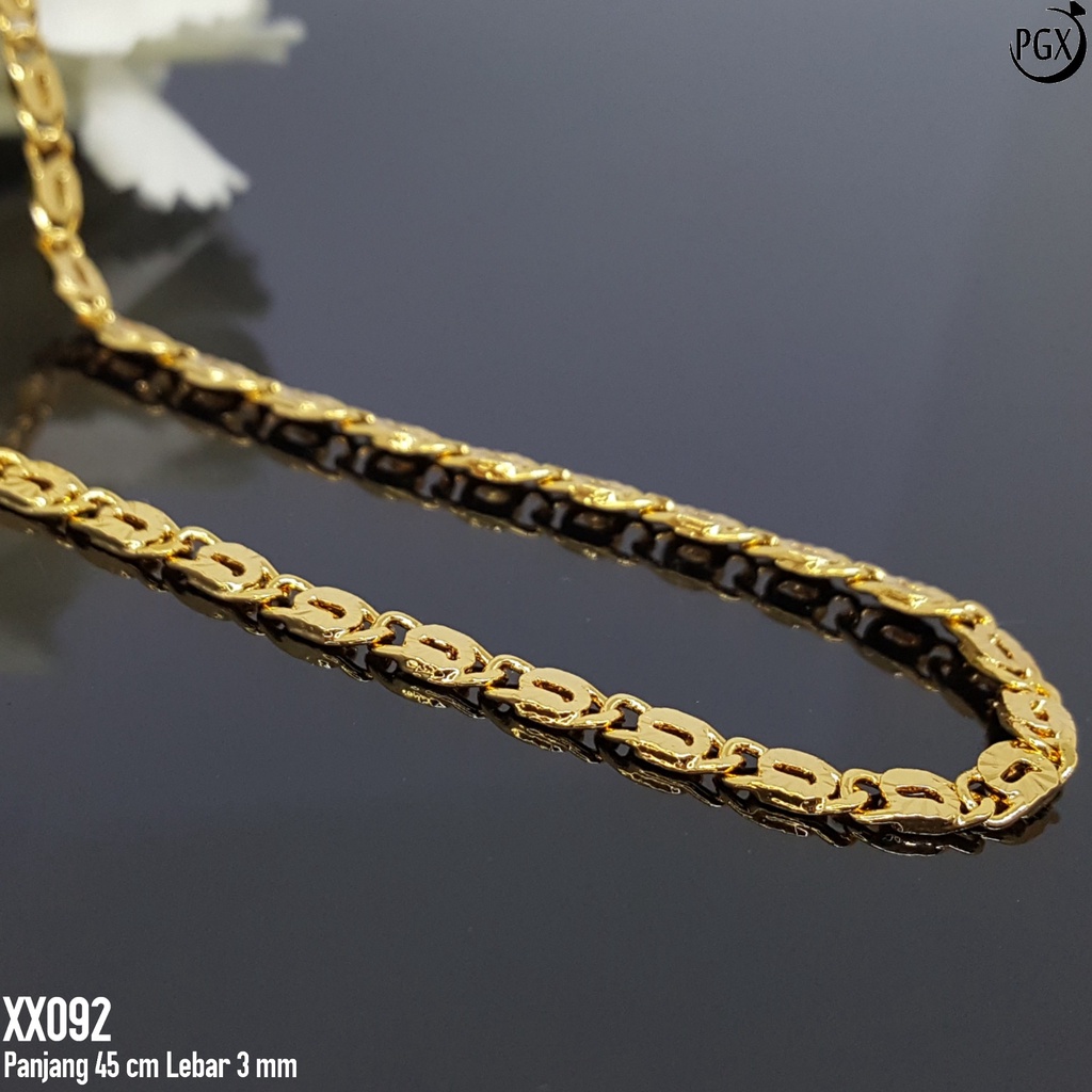 PGX Kalung Pria Wanita Xuping Perhiasan Lapis Emas Aksesoris Fashion Premium - XX092