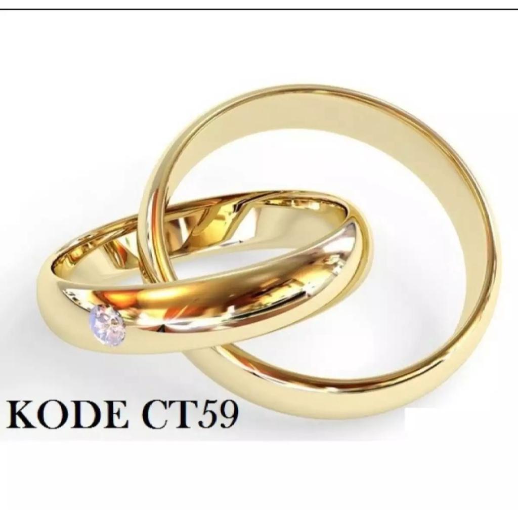 cincin titanium lapis stainless steel premium bagus banget untuk tunangan pasangan sendiri couple untuk hadiah pacar terkasih mewah untuk pria wanita remaja muda mudi  bisa cod