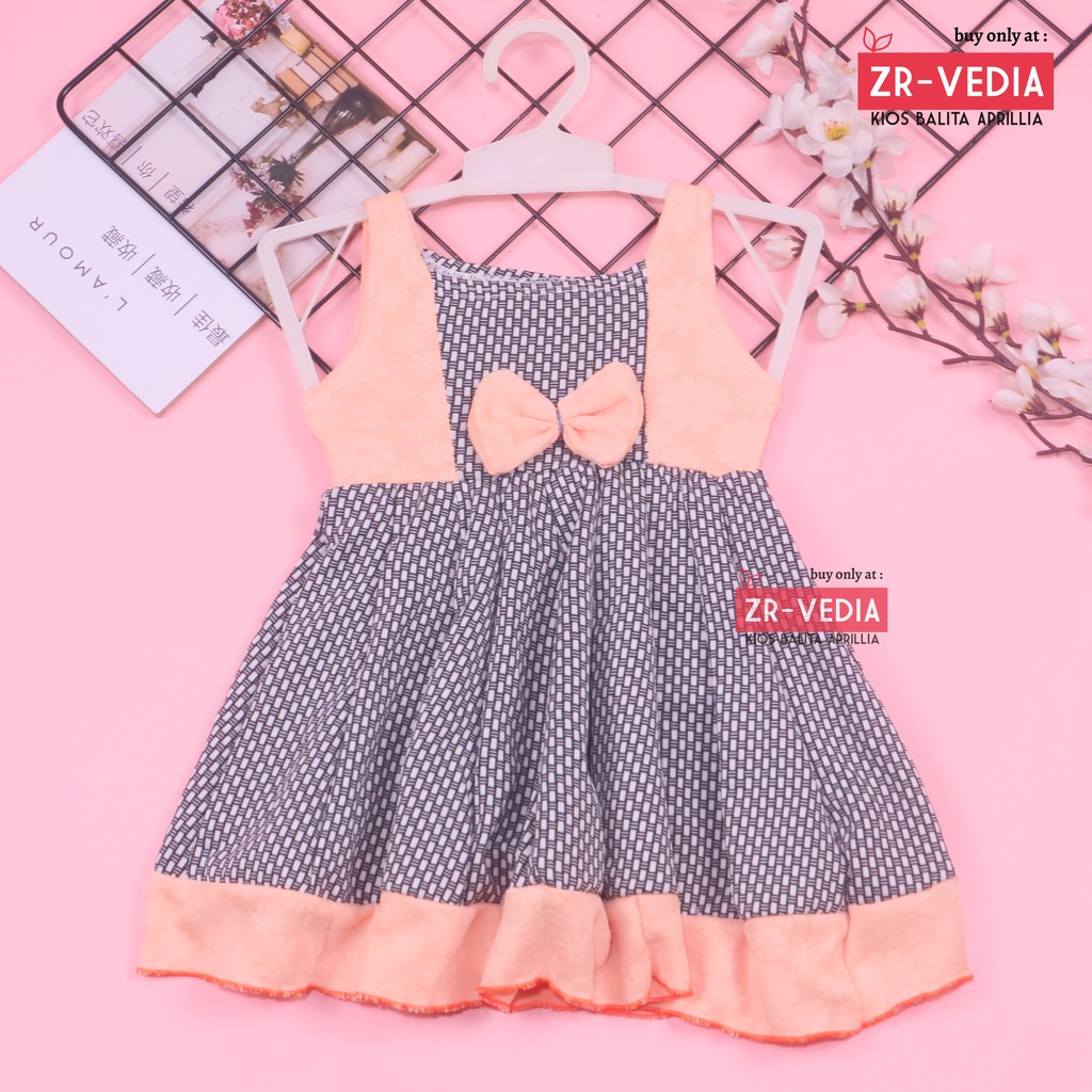 Dress Aurora uk 2-3 Tahun / Pakaian Anak Perempuan Murah Dres Batik Yukensi Adem Baju Pesta Gaun