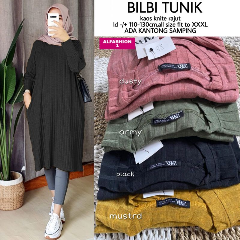 BILBI TUNIK || KAOS KNITE RAJUT