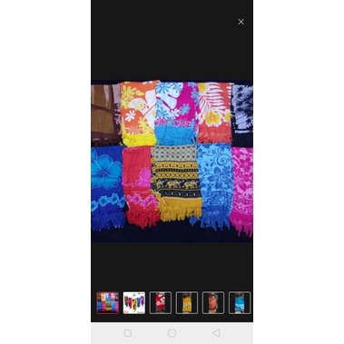 Kain Pantai Std/ Selendang Pantai /Sarung Bali / Selimut Pantai/ Kain Aksesories / Motif Pemandangan Pantai