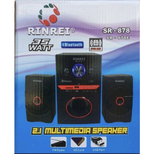 Speaker Aktif Bluetooth Multimedia Rinrei SR 878 E