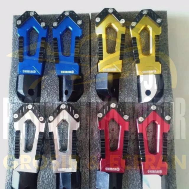 Foot Step Belakang Variasi NUI BIKES Full CNC Universal Buat Nmax,Nmax New,Aerox,Lexi,Xmax