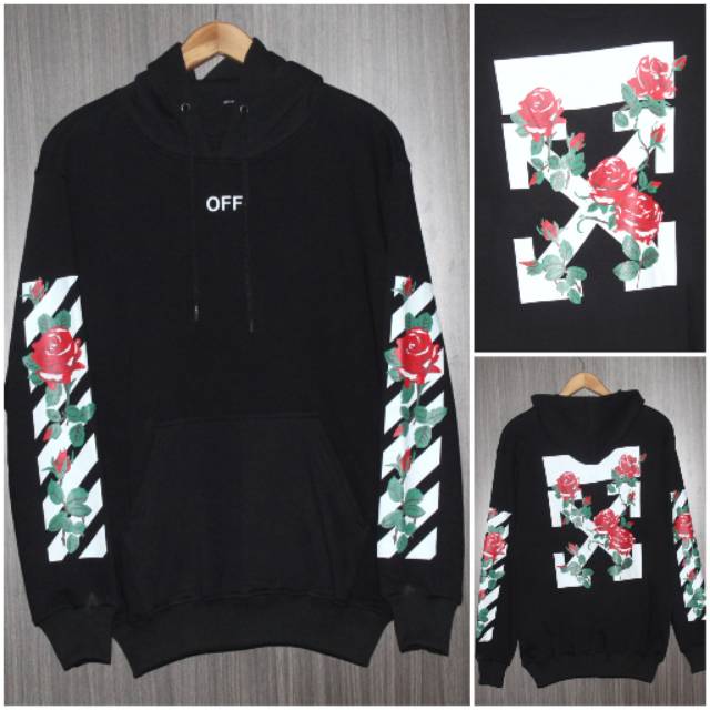 hoodie off white rose