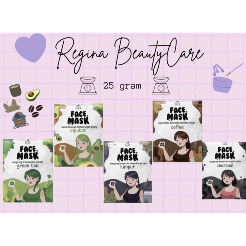 [FREE GIFT] RGN FACE MASK Masker Organik by REGINA BEAUTYCARE 25 gram Regina Beauty Care