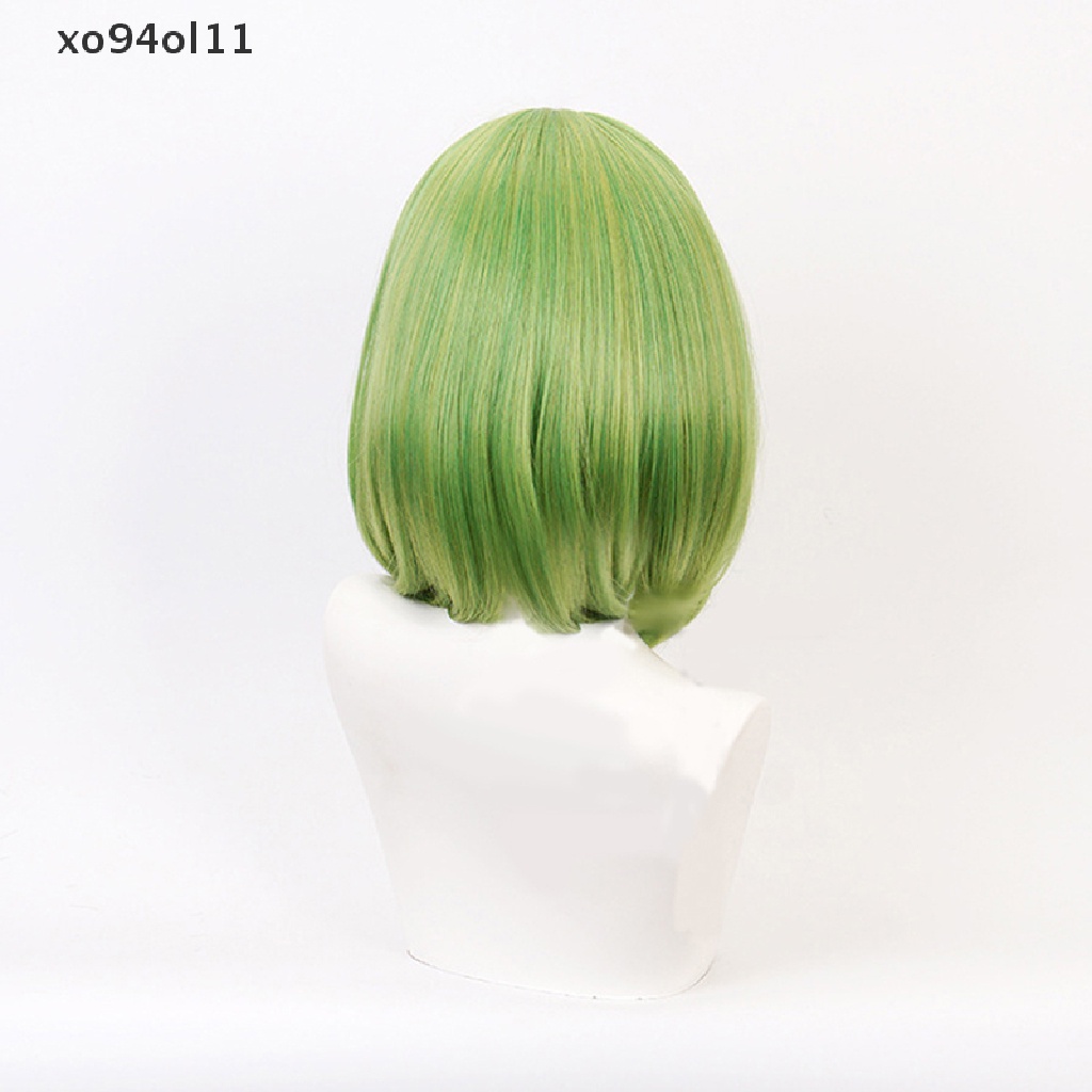 Xo Wig / Rambut Palsu Panjang 45cm Model Anime Toilet-bound Hanako-kun Nanamine Sakura Warna Hijau Untuk Cosplay