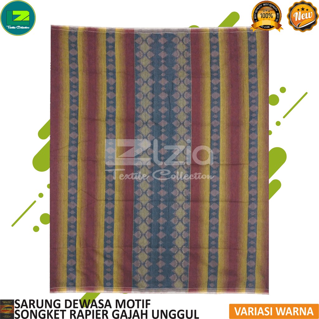 SARUNG DEWASA MOTIF SONGKET GAJAH UNGGUL PREMIUM