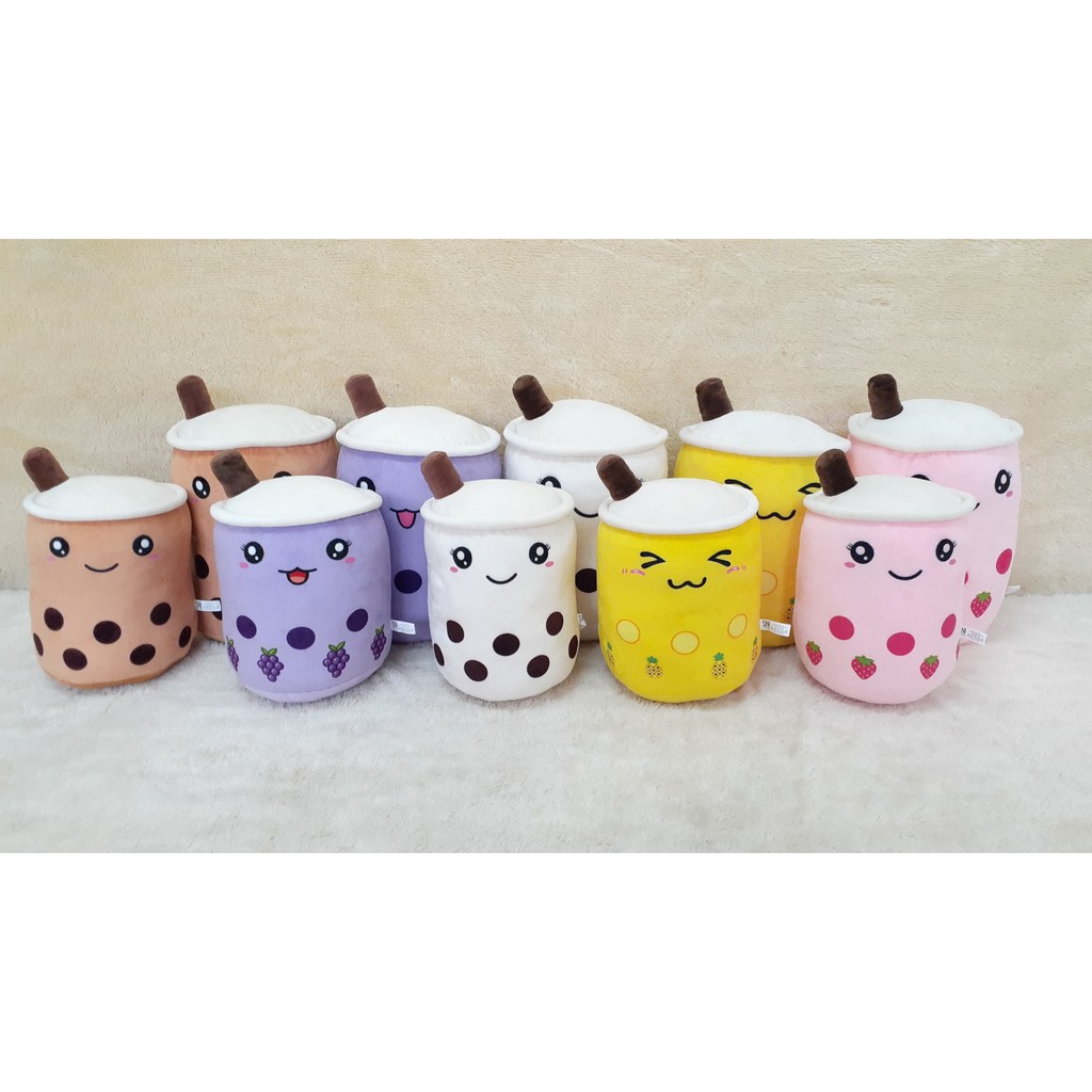 BONEKA BOBA 30CM Murah / Boneka Boba Yelvo SNI MURAH / Bantal Boba Milk, Bantal Gentong Boba Milk Ka