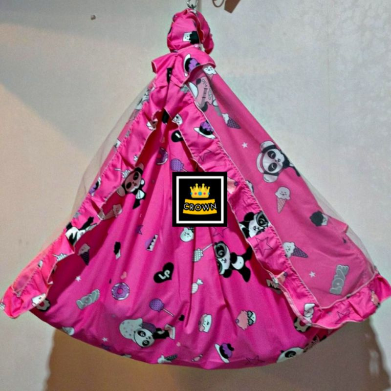 Ayunan Bayi | Ayunan Karakter | Kain Ayunan kelambu bayi + kasur-3