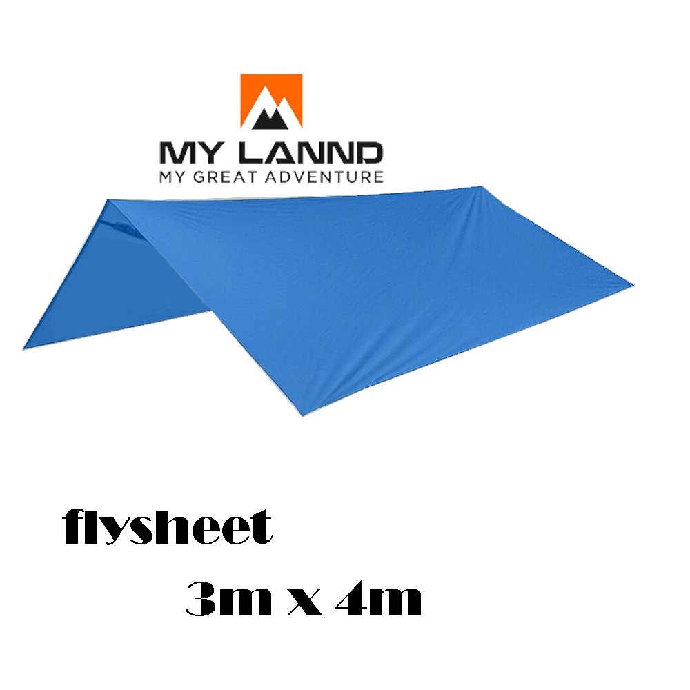 Flysheet Tenda Waterproof 3Mx4M 19 Loop Murah