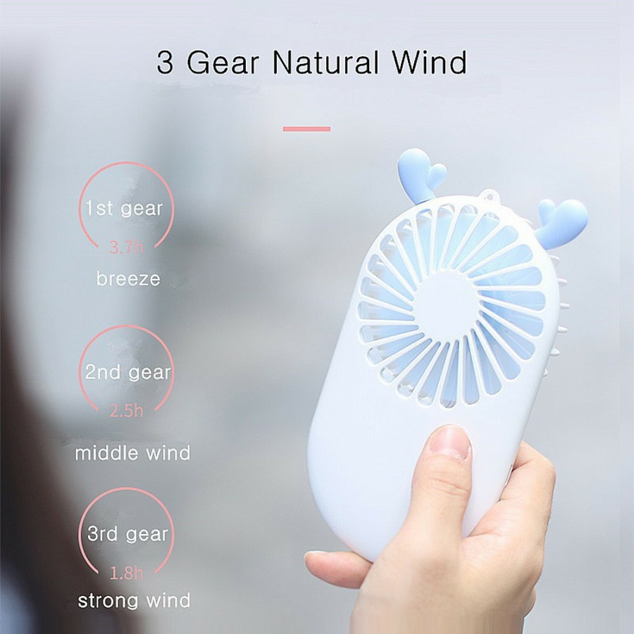 KIPAS ANGIN PORTABLE SUMMER POCKET MINI FAN USB PORTABLE RECHARGEABLE - FA