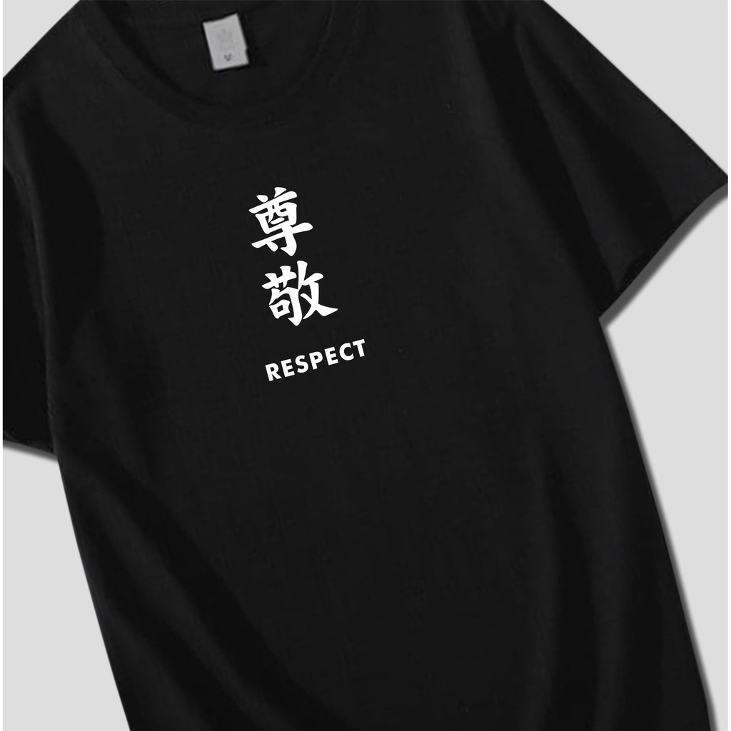 Kaos T-shirt distro RESPECT MURAH sablon PLASTISOL l PANDAWA HOODIE